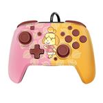 Manette filaire Pdp Faceoff Deluxe+ Audio Animal Crossing Isabelle pour Nintendo Switch Rose et jaune