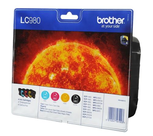 Pack de cartouche d'encre Brother lc980 4 couleurs