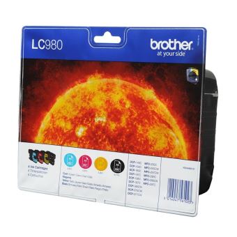 Original Brother Tintenpatronen LC980VALBP – 4 Farben Für DCP-/MFC-Drucker