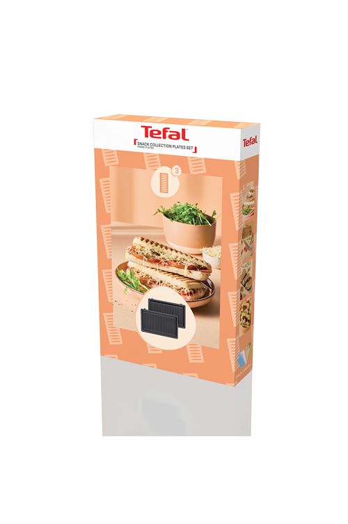 Plaques Panini  Tefal Snack Collection Xa8103F0 Noir X2