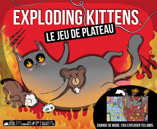 Jeu d’ambiance Asmodee Exploding Kittens Le jeu de plateau