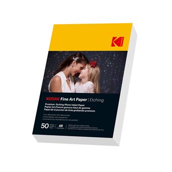 Kodak Fina Art Paper Etching 210 gr 10 x 15 cm 50 feuilles