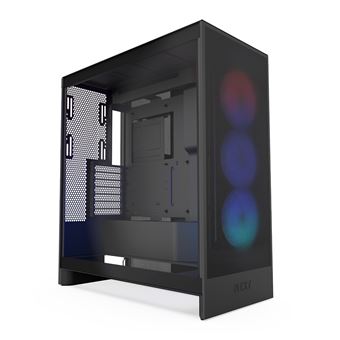 Boitier PC NZXT H7 FLOW moyen tour noir RGB avec panneau latéral verre trempé - 1
