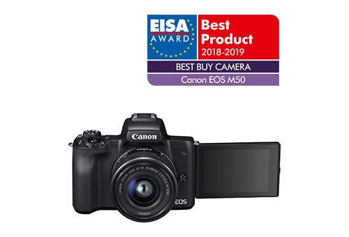 Canon Eos M50 Appareil Photo Hybride + Efm 1545 Mm F/3.56.3 Stm Noir