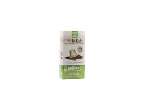Pack de 10 capsules café Moka Arabica d'Ethiopie