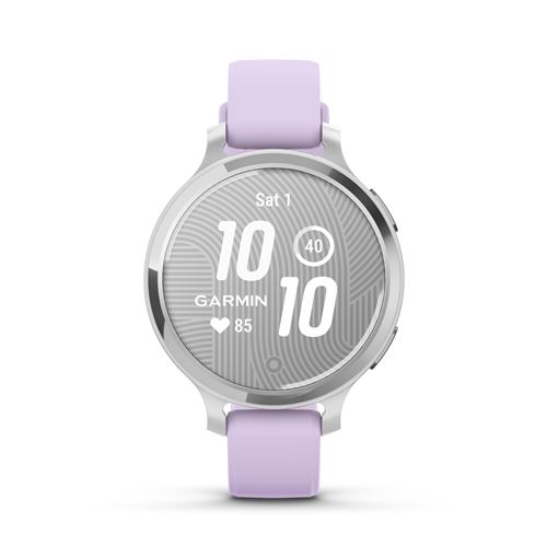 Montre connectée Garmin Lily 2 Active Argent avec bracelet en silicone Violet