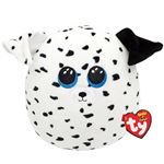 Peluche Ty Squish A Boos Medium Fetch Le Chien Blanc et Noir