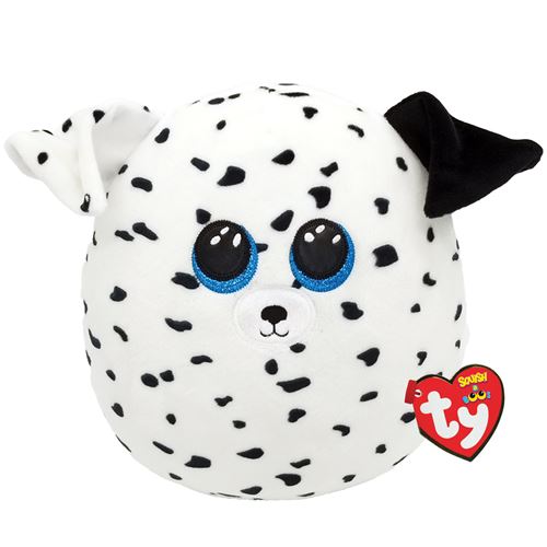 Ty Blanc/Noir Peluche Squish A Boos Medium Fetch Le Chien Et - Image 3
