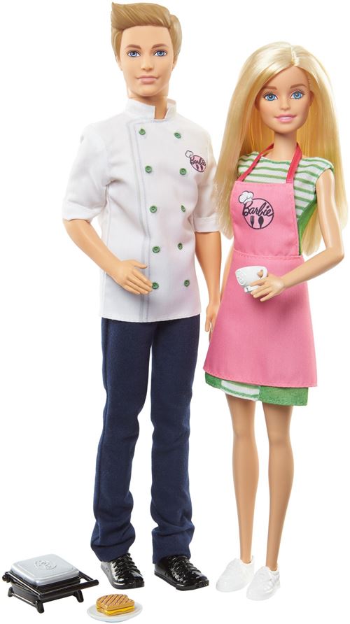 Coffret Barbie et Ken Café