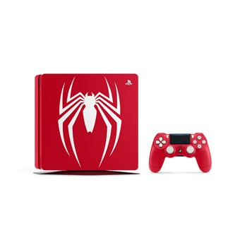 Console Sony PS 4 Slim 1 To Rouge + Manette DualShock Edition Spéciale Marvel’s Spider-man