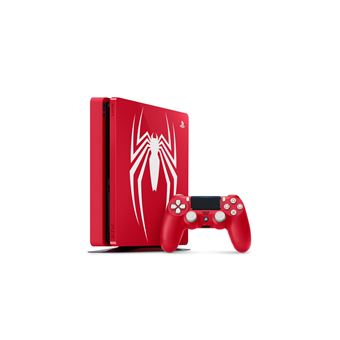 Console Sony PS 4 Slim 1 To Rouge + Manette DualShock Edition Spéciale Marvel’s Spider-man