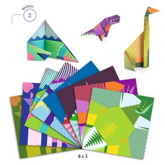 Jeu créatif Djeco Origami facile Dinosaures