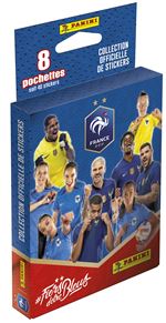 Carte à collectionner Panini équipe de France de Football Blister de 8 pochettes
