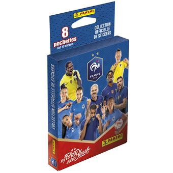 Carte à collectionner Panini équipe de France de Football Blister de 8 pochettes