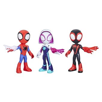 Pack de 3 Figurines de héros géantes Spiderman Marvel Spidey and His Amazing Friends - 1
