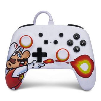 Manette filaire améliorée pour Nintendo Switch PowerA Fireball Mario - 1