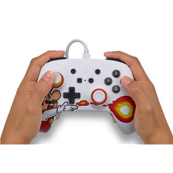 Manette filaire améliorée pour Nintendo Switch PowerA Fireball Mario