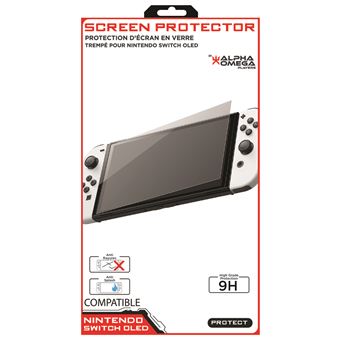 Vitre de protection Alpha Omega Players pour Nintendo Switch OLED