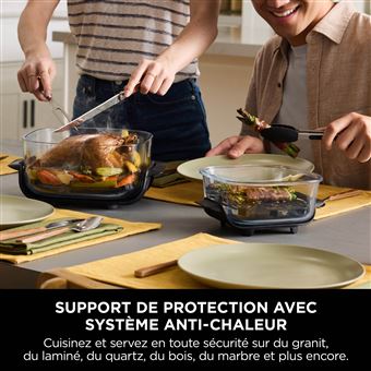 Friteuse sans huile Ninja Crispi Airfryer en verre FN101EUST Beige