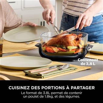 Friteuse sans huile Ninja Crispi Airfryer en verre FN101EUST Beige