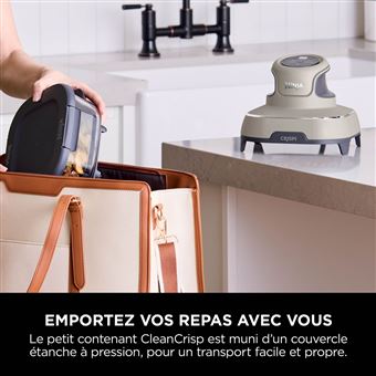 Friteuse sans huile Ninja Crispi Airfryer en verre FN101EUST Beige