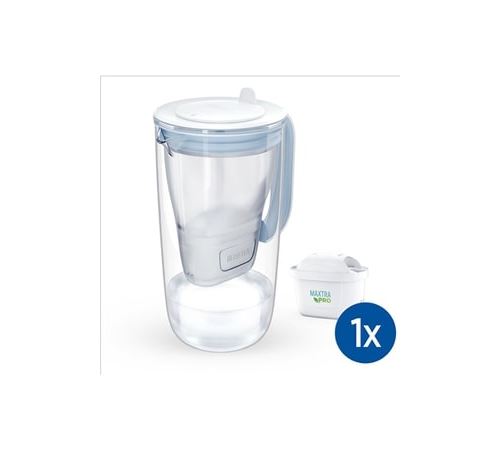 Carafe en verre Brita avec 1 filtre à eau Maxtra
