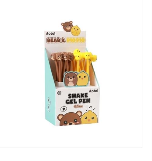 Stylo à bille flexible Itotal Bear & Chicken Modèle aléatoire