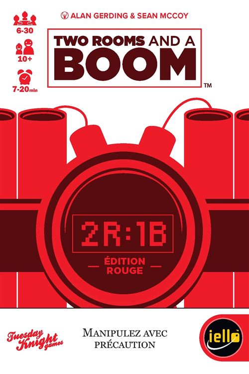 Jeu d’ambiance Iello Two Rooms and a Boom Rouge