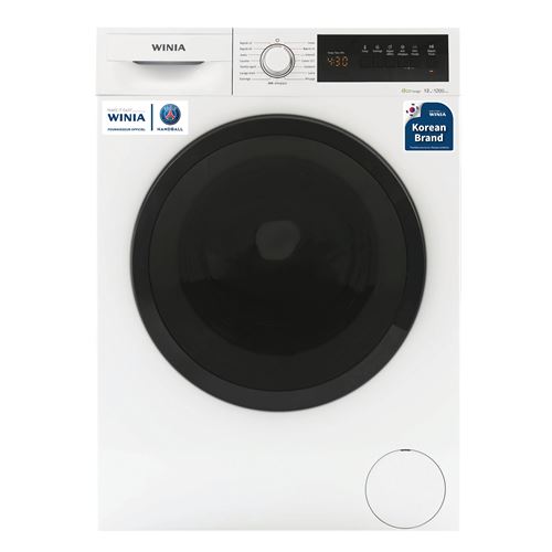 Lave-Linge Hublot Winia Wvd-12T2Wk12Bpn Blanc Et Noir