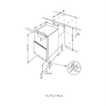 Réfrigérateur Encastrable - Candy - Cmls68Ew - Classe E - 135 L - 39 Db - Blanc