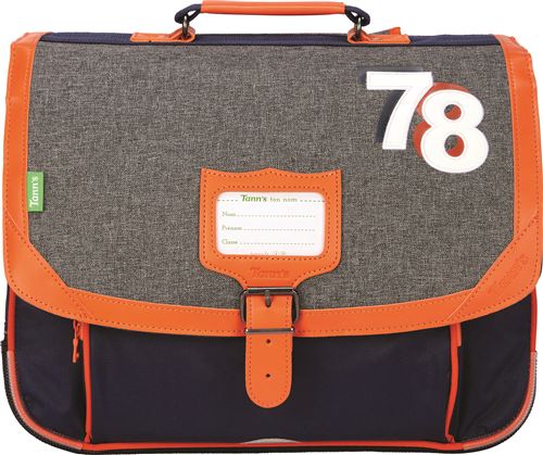 Cartable scolaire Tann's Les Chinés Revisités Lucas 38 cm Lucas Gris et bleu