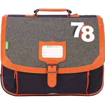 Cartable scolaire Tann's Les Chinés Revisités Lucas 38 cm Lucas Gris et bleu