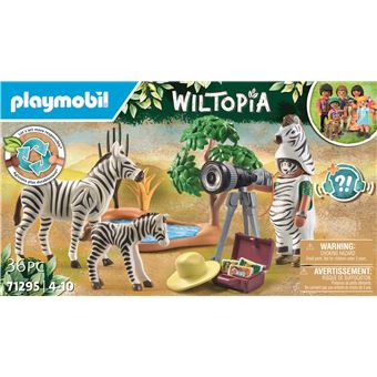 Playmobil Wiltopia 71295 Photographe avec déguisement et zèbres