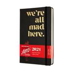 Agenda 2021 journalier Moleskine Rigide grand format Alice au pays des merveilles Fou