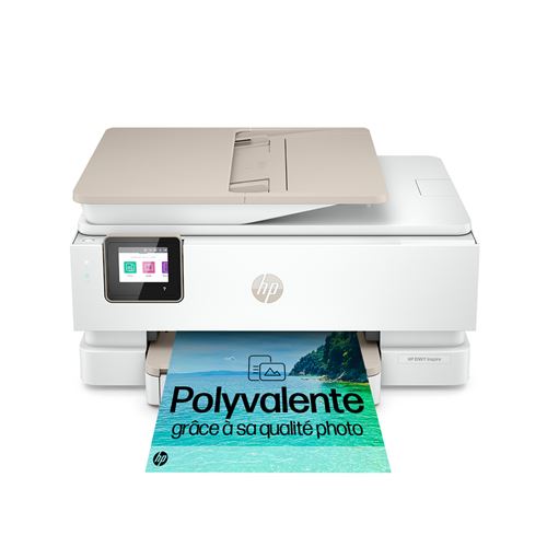 Imprimante Multifonction Tout-En-Un Hp Envy Inspire 7924E Blanc Et Beige