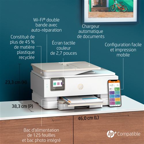 75% auf HP ENVY Inspire 7924e All-in-One - Multifunktionsdrucker - Farbe -  Tintenstrahl - 216 x 297 mm (Original) - A4/Legal (Medien) - bis zu 13  Seiten/Min. (Kopieren) - bis zu 15