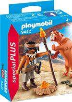 Playmobil History Les explorateurs 9442 Homme des cavernes avec tigre à dents de sabre