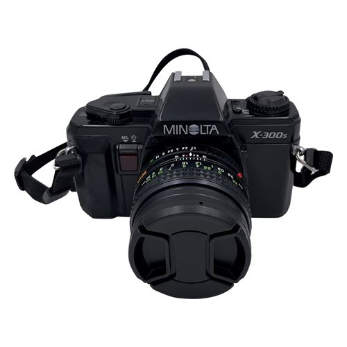 Appareil photo argentique Minolta X-300s 50 mm f1.7 MD Rokkor Noir Reconditionné
