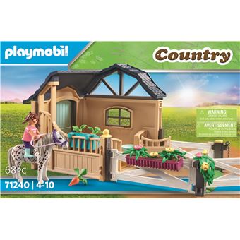 Playmobil Country 71240 Extension Box avec cheval