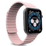 Bracelet en silicone pour Apple Watch 38-41mm Puro Icon Link Rose