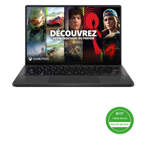 PC Portable Gaming Asus ROG Zephyrus-G14-GA402RK-008W 14 AMD Ryzen 9 16 Go RAM 1 To SSD Gris
