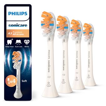 PHILIPS Sonicare HX9094/87 Tetes de brosse a dents All in One- Lot de 4
