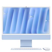 Apple iMac 24" écran retina 4,5K 256Go 16 Go RAM Puce M4 CPU 8 cœurs GPU 8 cœurs Bleu
