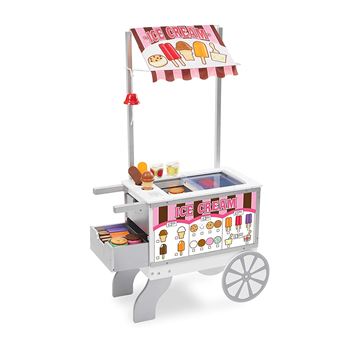 Chariot de marche marchande glaces et gâteaux en bois FSC® - bois, Jouet