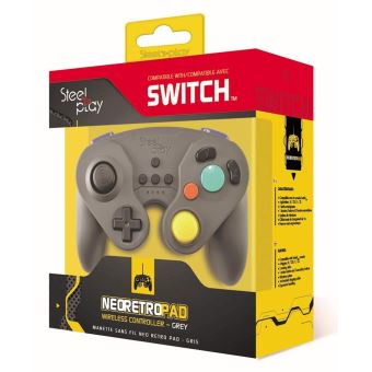 Manette Nintendo Switch Steelplay Neo Retro Pad sans fil Gris