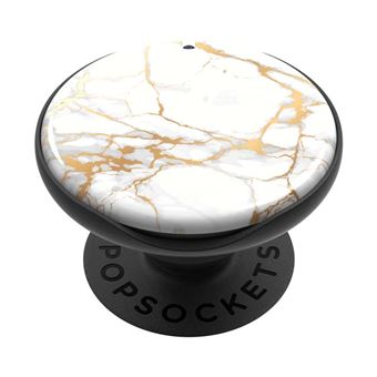 Support téléphone Popsockets PopMirror Blanc marbré - 1
