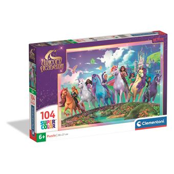 Puzzle 104 pièces Clementoni Unicorn Academy