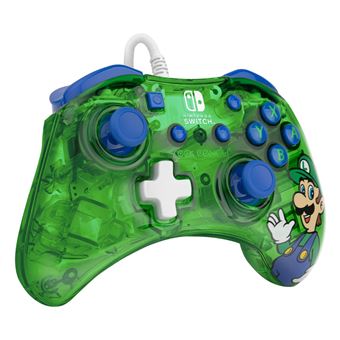 Manette filaire Pdp Rock Candy Luigi Lime pour Nintendo Switch Vert et bleu