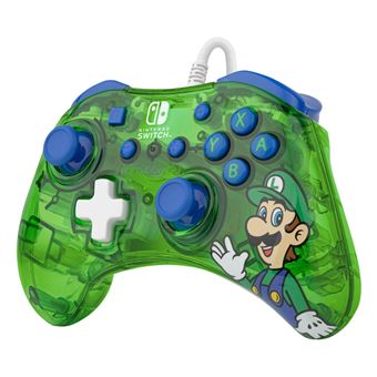 Manette filaire Pdp Rock Candy Luigi Lime pour Nintendo Switch Vert et bleu