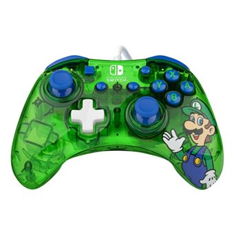 Manette filaire Pdp Rock Candy Luigi Lime pour Nintendo Switch Vert et bleu